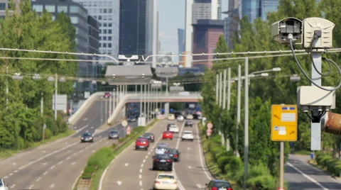 Surveillance camera observes Street Video stock 40253055