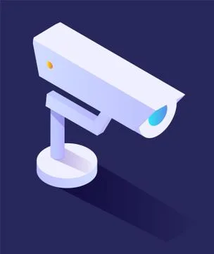 Surveillance camera or CCTV, Smart Home Security Stock Illustration