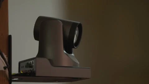 Surveillance camera panning right to left Stock Footage 165423371