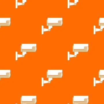 Surveillance camera pattern seamless Illustrazione stock