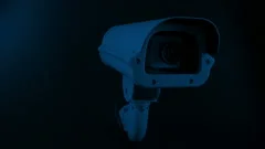 Spray Paint Vandalizes Surveillance Came, Stock Video