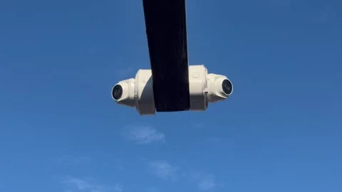 Surveillance camera system or cctv cameras Video stock 333484083