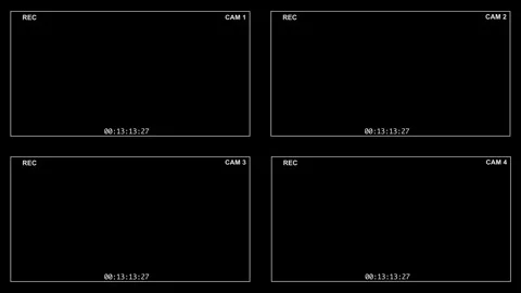 Surveillance Camera Template 스톡 동영상 261207753