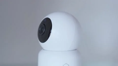 Surveillance camera turns around Stock Footage 168263427