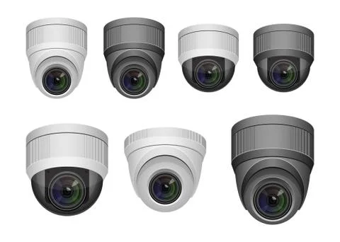 Surveillance camera vector design illustration isolated on white background Stock Illustration
