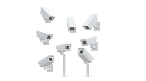 Surveillance cameras 動画素材 48493598