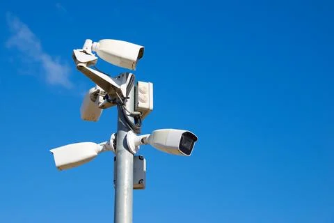 Surveillance cameras view 写真素材