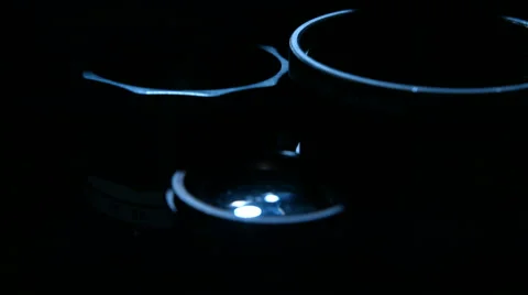 Surveillance lens for camera in dark background. Blackmagic 4k camera footage Video stock 64349777