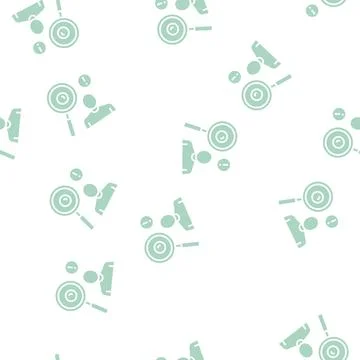 Surveillance of moles glyph seamless pattern Stock Illustration