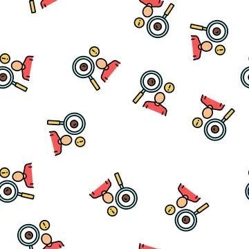 Surveillance of moles vector seamless pattern Stock Illustration