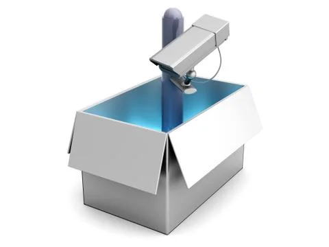 Surveillance out of the box イラスト素材