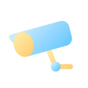 Surveillance pixel perfect flat gradient color ui icon 스톡 일러스트
