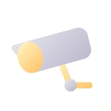 Surveillance pixel perfect flat gradient two-color ui icon Stock Illustration