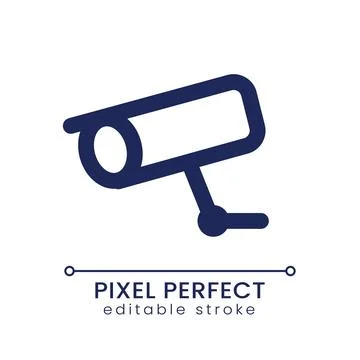 Surveillance pixel perfect linear ui icon イラスト素材