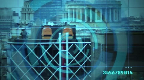 Surveillance Tracking Video stock 1097906