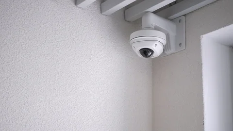 Surveillance video system. Security camera for private safety Stock Footage 91323745
