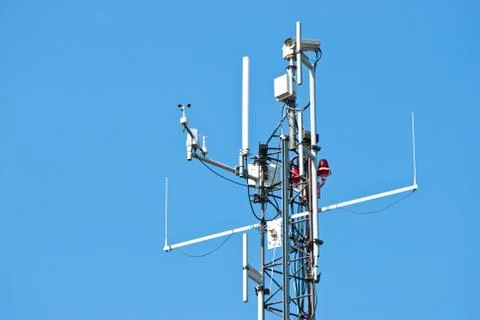 Surveillance,antenna. Stock Photos