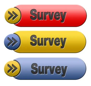 Survey button Stock Illustration