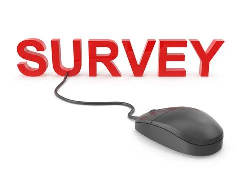 Survey with Computer Mouse Stock Illustration