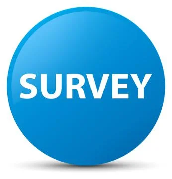Survey cyan blue round button イラスト素材