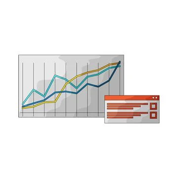 Survey data illustration イラスト素材