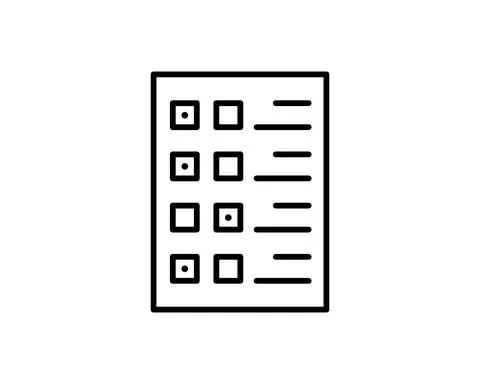 Survey to do list icon suitable for info graphics, websites and print media a Stock Illustration