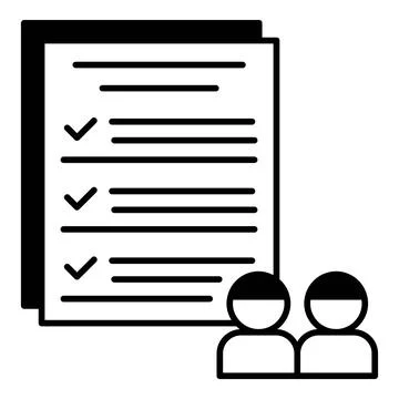 Survey Dualtone Icon Stock Illustration
