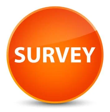 Survey elegant orange round button 스톡 일러스트