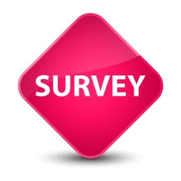 Survey elegant pink diamond button Stock Illustration