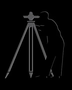 Survey Engineer symbol Stock Illustration