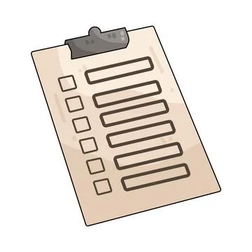Survey Form illustration Stock Illustration