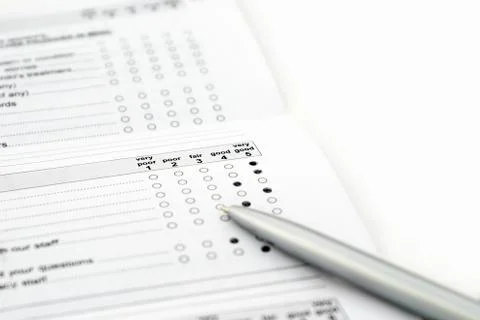 Survey Form Foto stock