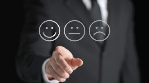 Survey, giving feedback, poll questionnaire and customer experience concept. Stock Footage 104587325