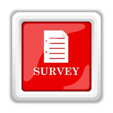 Survey icon. internet button on white background.. Stock Illustration