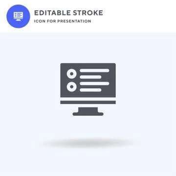 Survey icon vector, filled flat sign, solid pictogram isolated on white, logo Stockillustratie