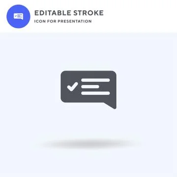 Survey icon vector, filled flat sign, solid pictogram isolated on white, logo Illustrazione stock