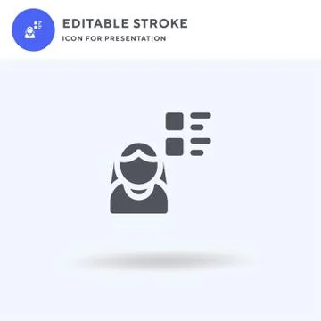 Survey icon vector, filled flat sign, solid pictogram isolated on white, logo Illustrazione stock