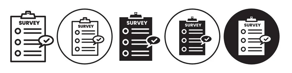 Survey Icon vector set collection for web Stock Illustration