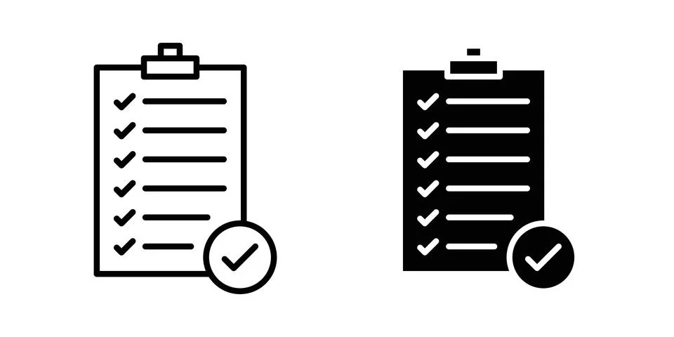 Survey icon vector symbol graphics Stock Illustration