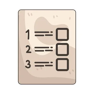 Survey List illustration Stock Illustration