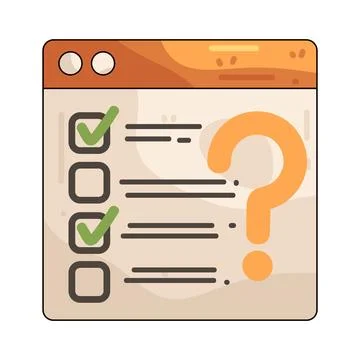 Survey Page illustration Stock Illustration
