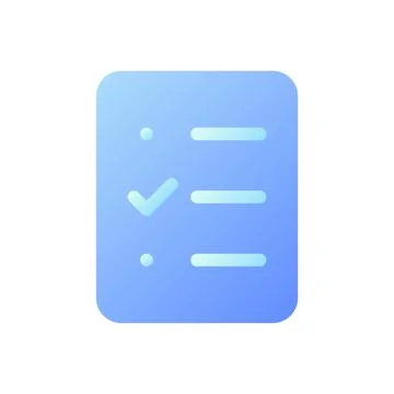 Survey pixel perfect flat gradient two-color ui icon 스톡 일러스트