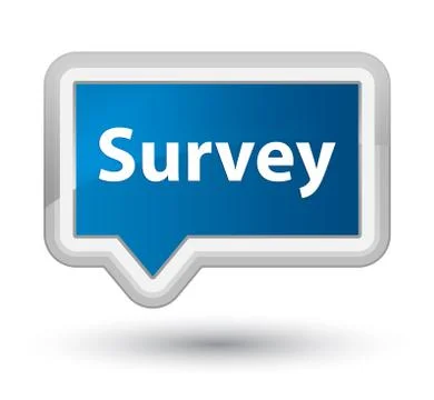 Survey prime blue banner button 스톡 일러스트