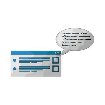 Survey question illustration Ilustração Stock