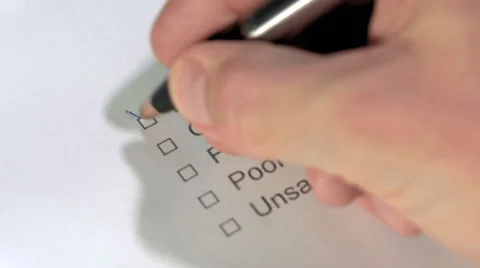 Survey questionnaire Stock Footage 49300217