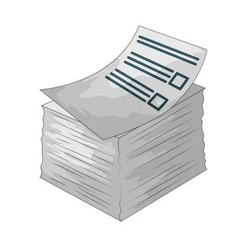 Survey sheet illustration Stock Illustration