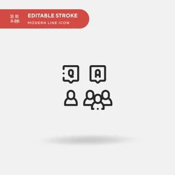 Survey Simple vector icon. Illustration symbol design template for web mobile Stock Illustration