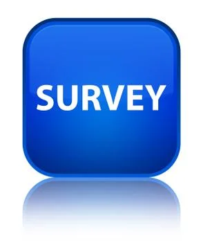 Survey special blue square button 스톡 일러스트
