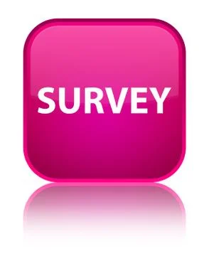 Survey special pink square button Stock Illustration