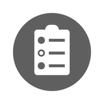 Survey, tasks, todo list icon. Stock Illustration